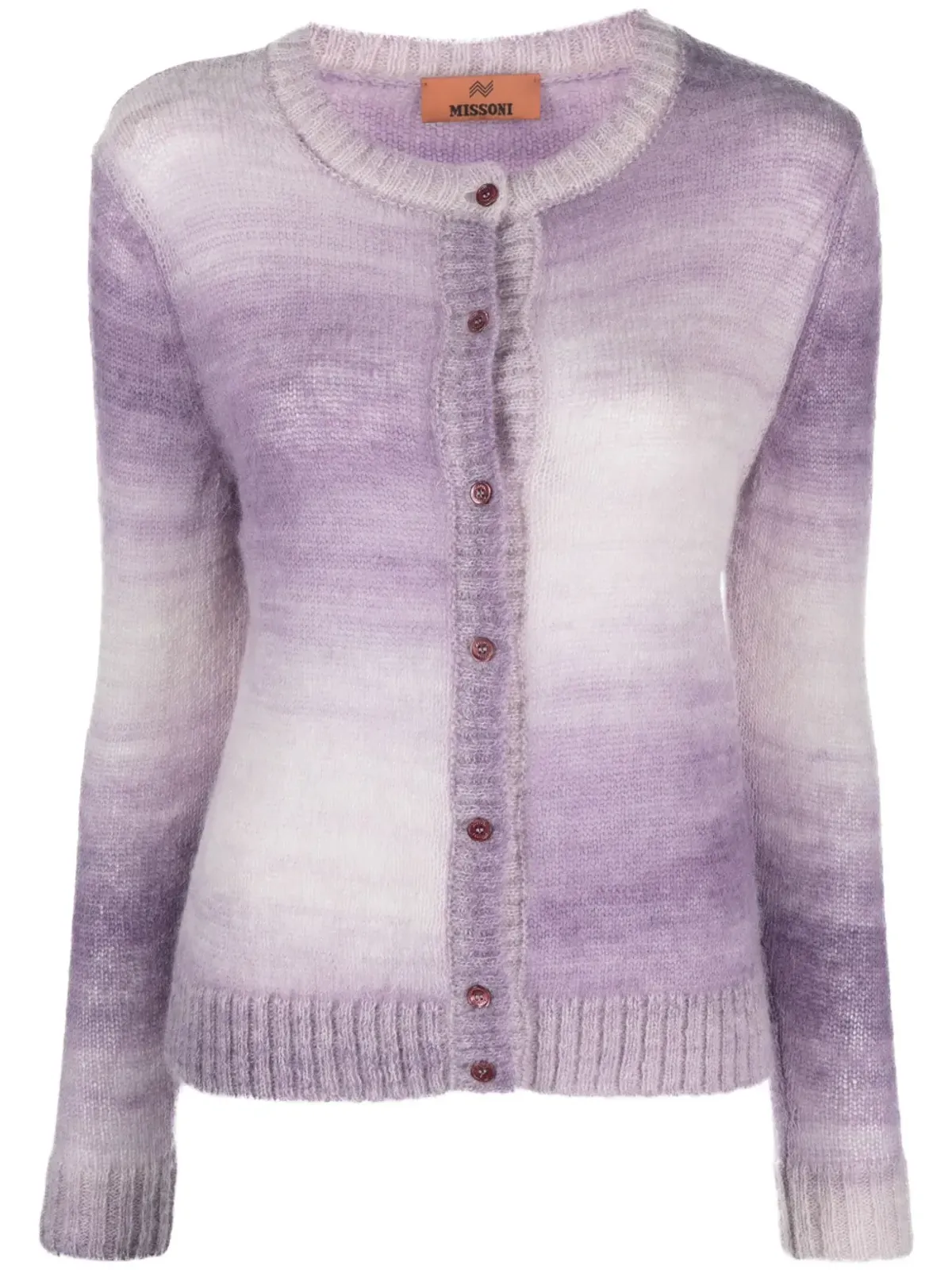 Missoni アルパカ混カーディガン - Purple - 画像1