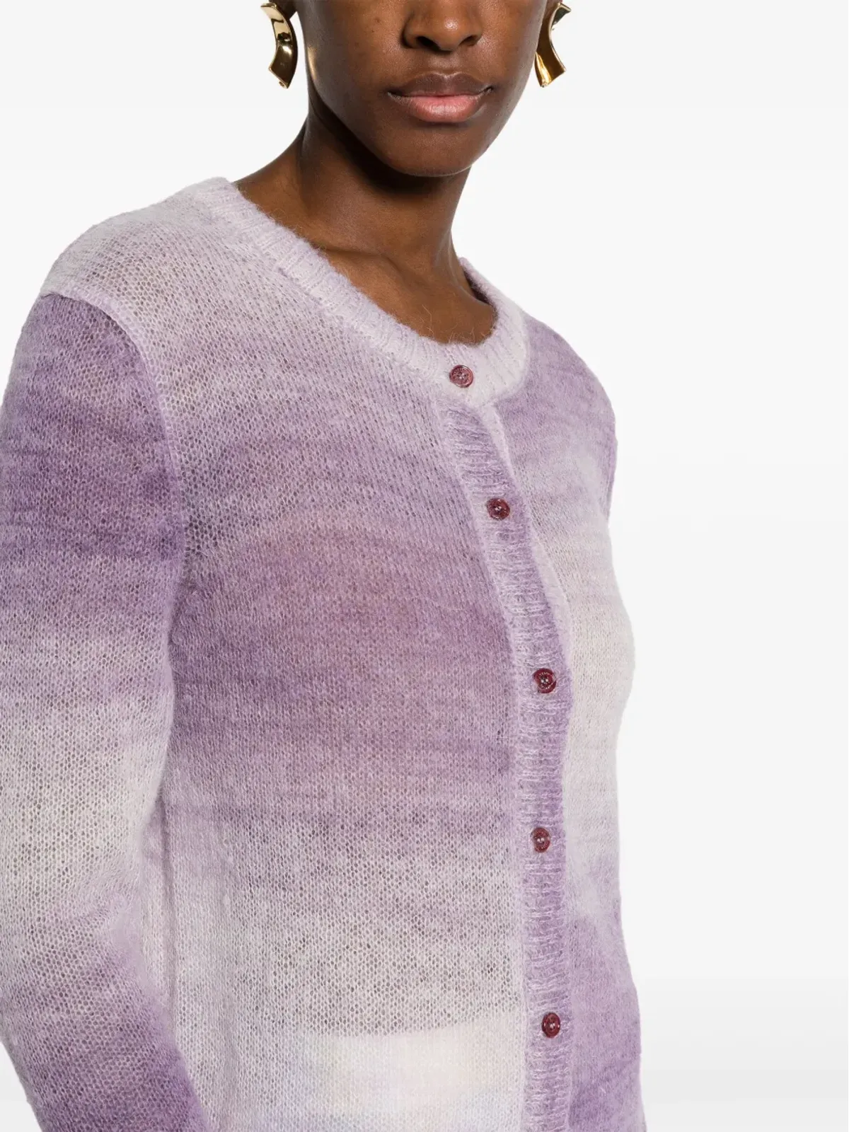Missoni アルパカ混カーディガン - Purple - 画像5