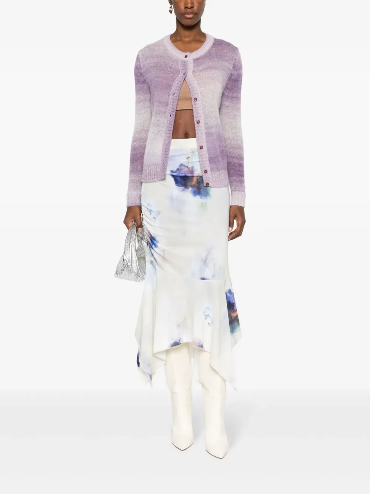 Missoni アルパカ混カーディガン - Purple - 画像2
