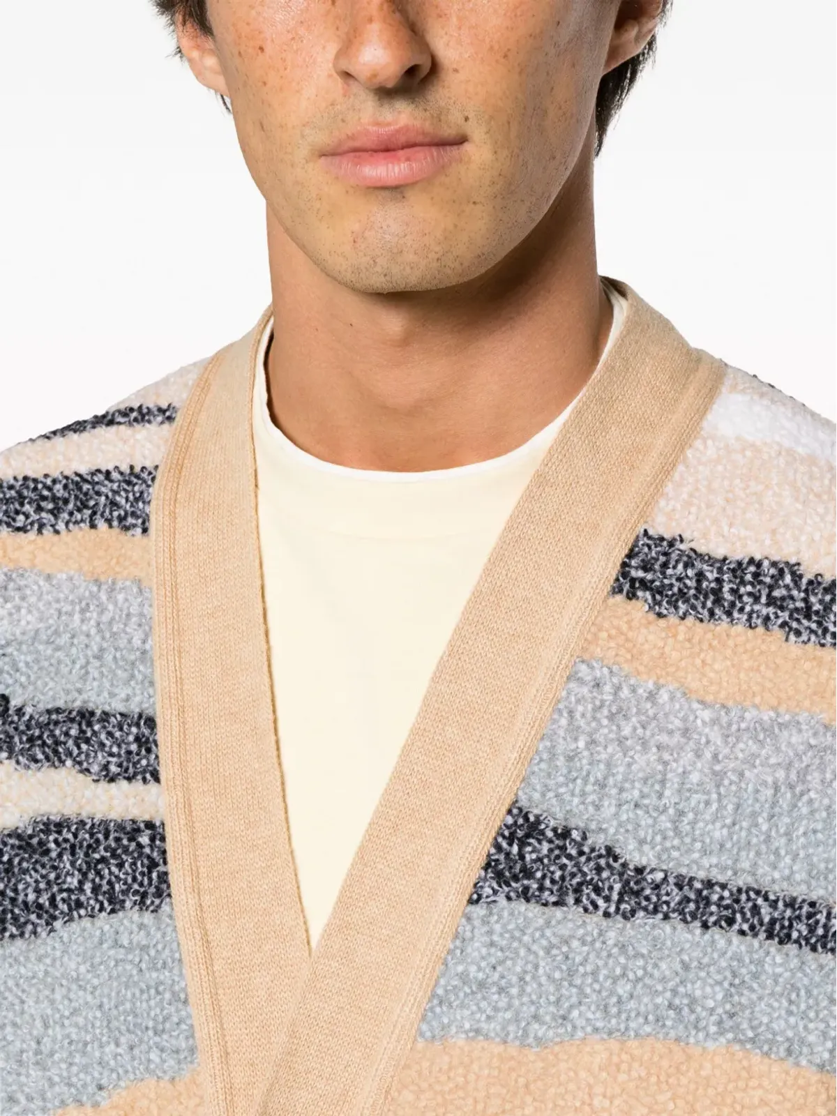 Missoni ジグザグジャカード ウール カーディガン - ニュートラルカラー - 画像5
