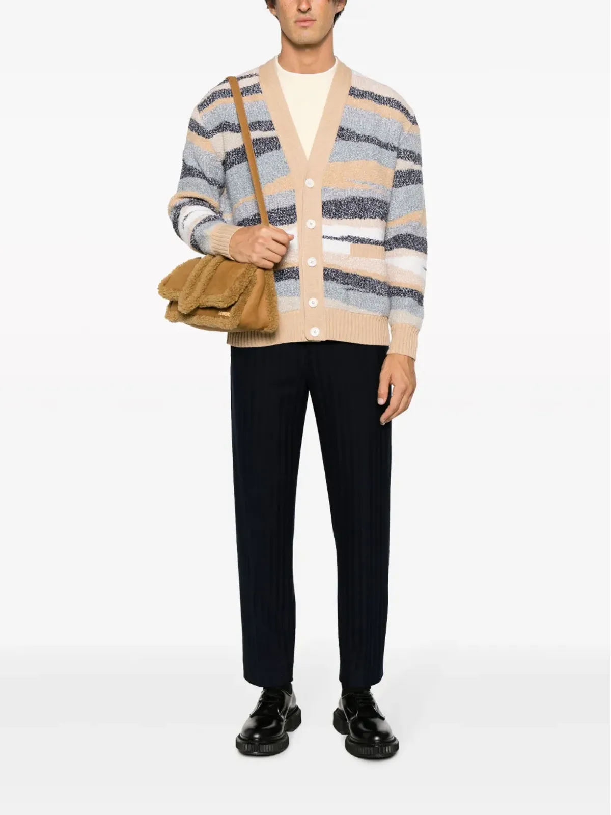 Missoni ジグザグジャカード ウール カーディガン - ニュートラルカラー - 画像2