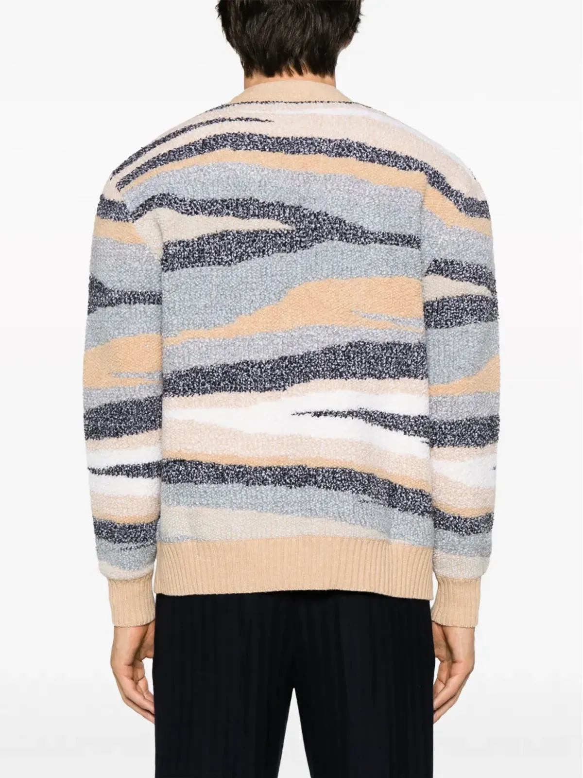 Missoni ジグザグジャカード ウール カーディガン - ニュートラルカラー - 画像4