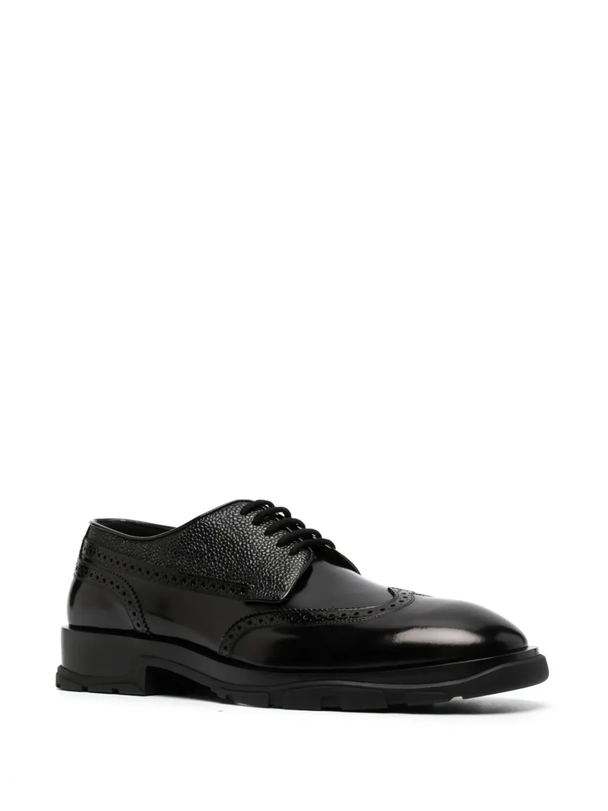Alexander McQueen レースアップレザー ダービーシューズ - 画像2