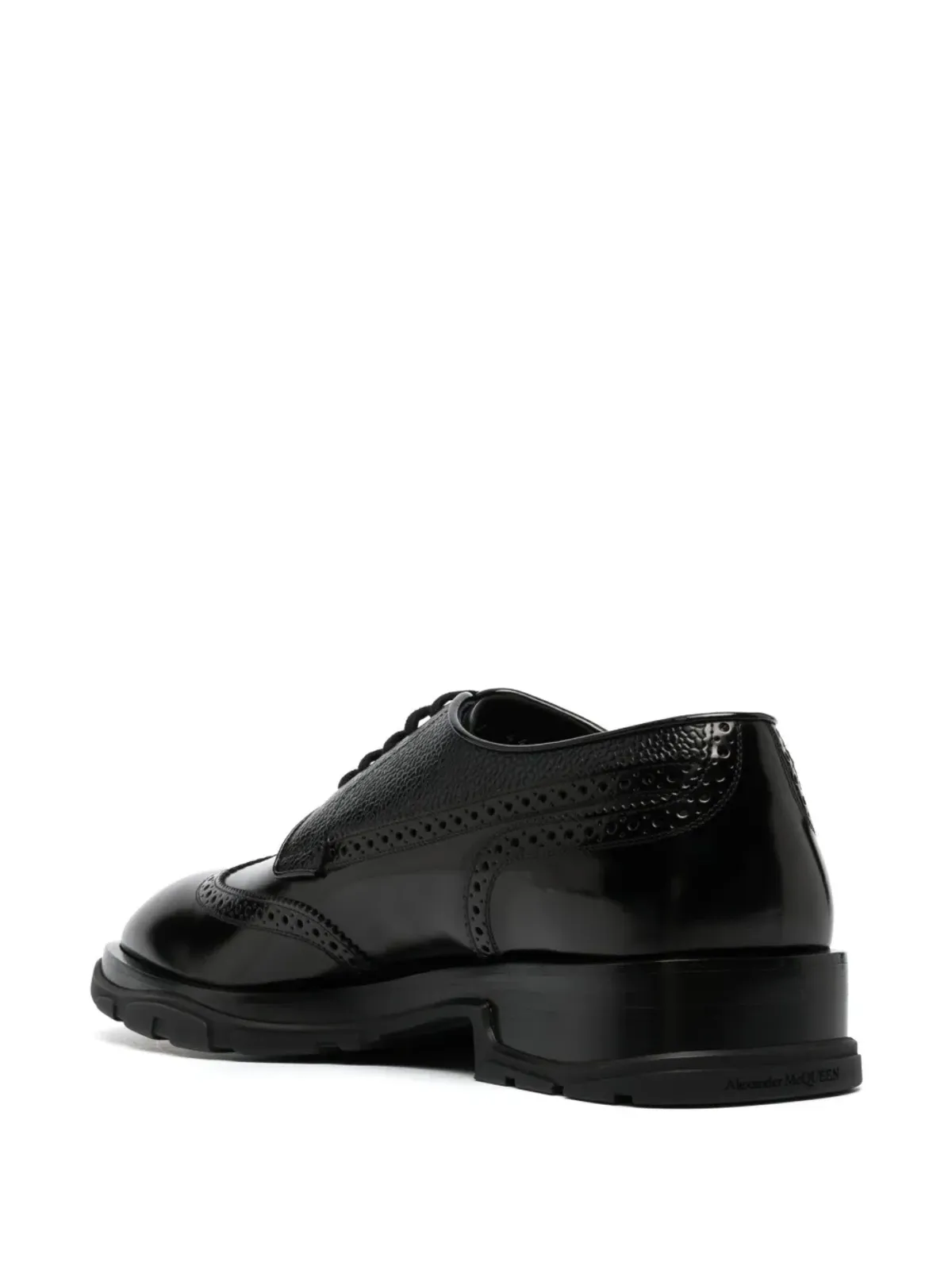 Alexander McQueen レースアップレザー ダービーシューズ - 画像3