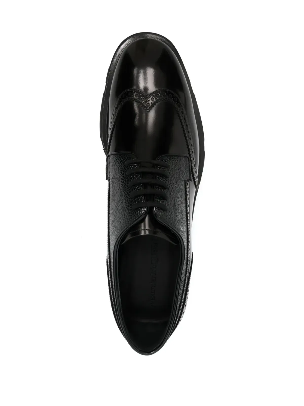 Alexander McQueen レースアップレザー ダービーシューズ - 画像4