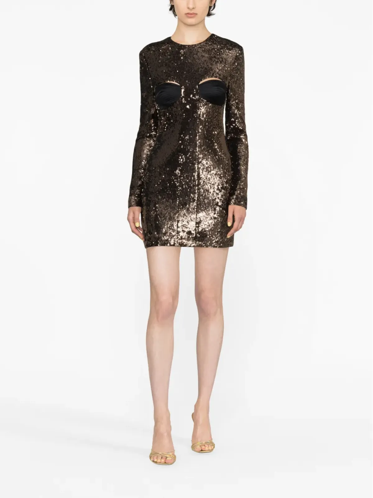 Genny sequin-embellished long-sleeved dress - 画像2