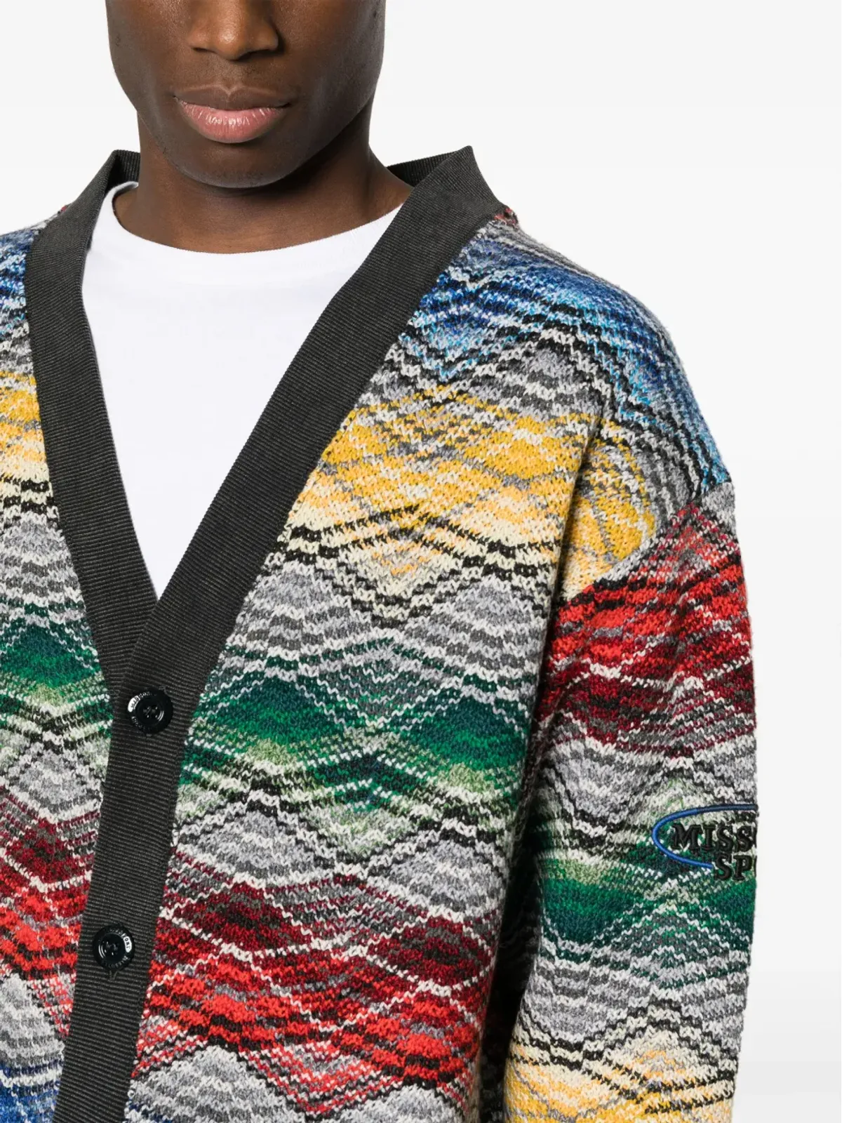 Missoni ジグザグ Vネック カーディガン - 画像5