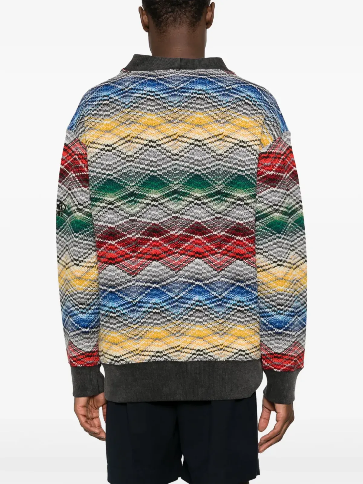 Missoni ジグザグ Vネック カーディガン - 画像4