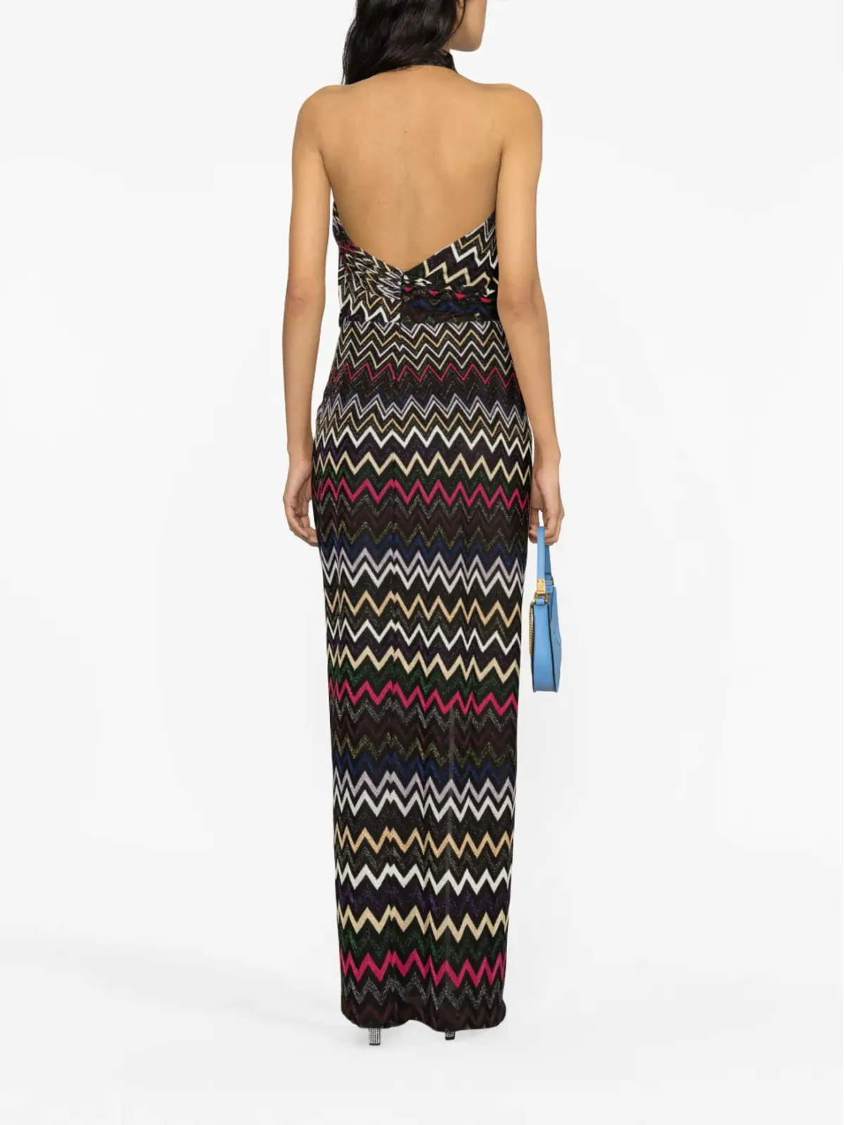 Missoni ジグザグ ヘルターネック マキシドレス - 画像3