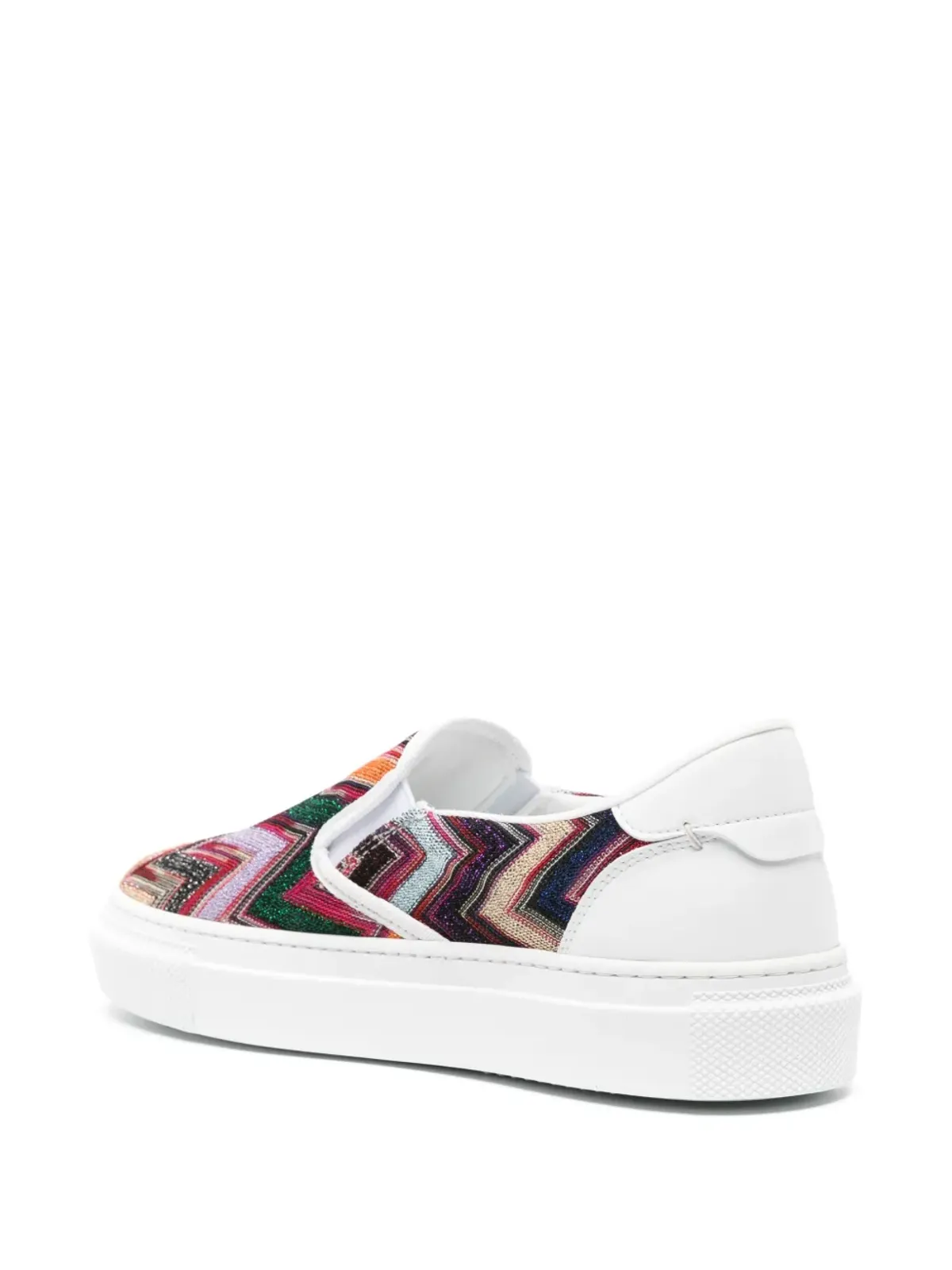 Missoni ジグザグ柄ラメディテール スニーカー - 画像3