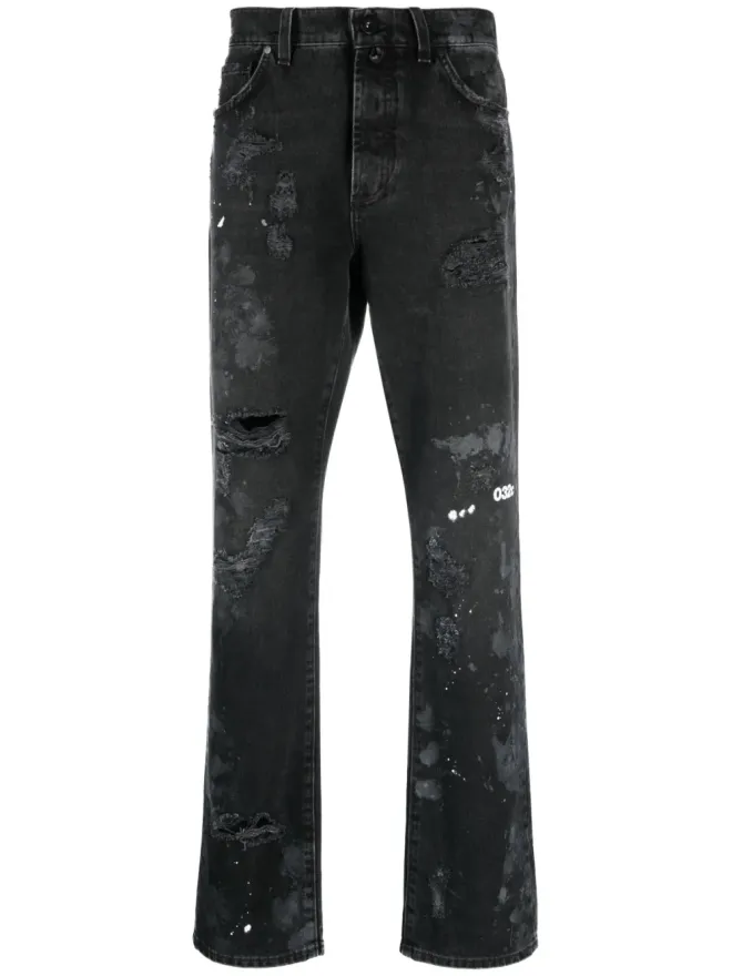 032c 032c ダブルシフト ペインターズ distressed-finish ジーンズの商品画像