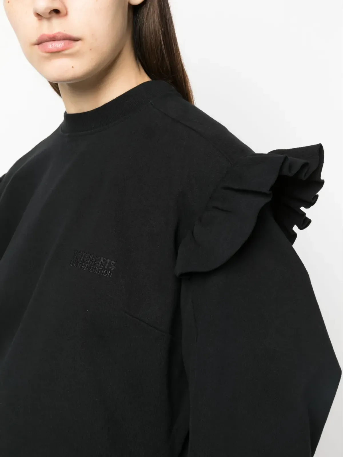 VETEMENTS フリルディテール ミディドレス - 画像5