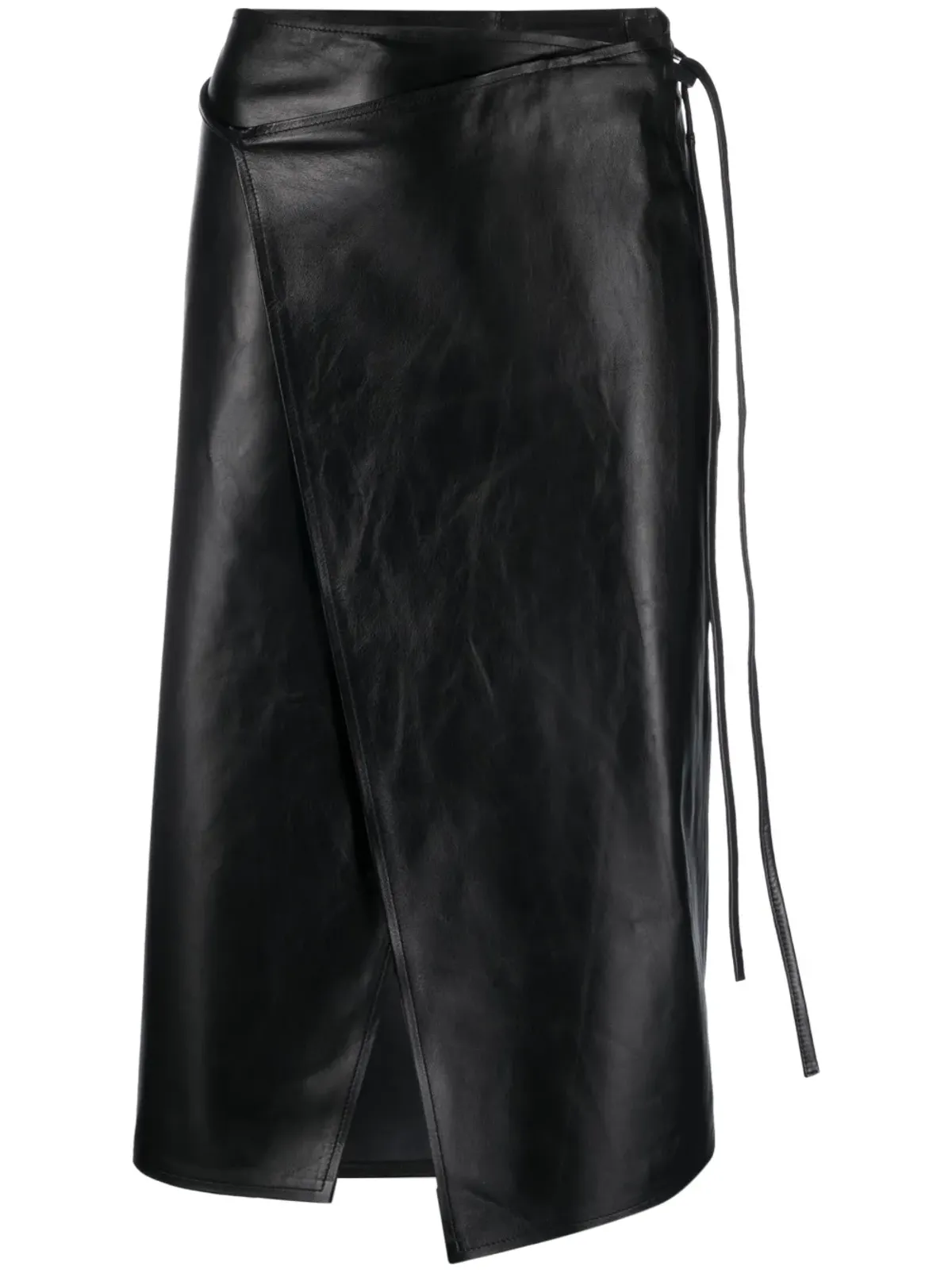 VETEMENTS アシンメトリック レザー スカート - 画像1