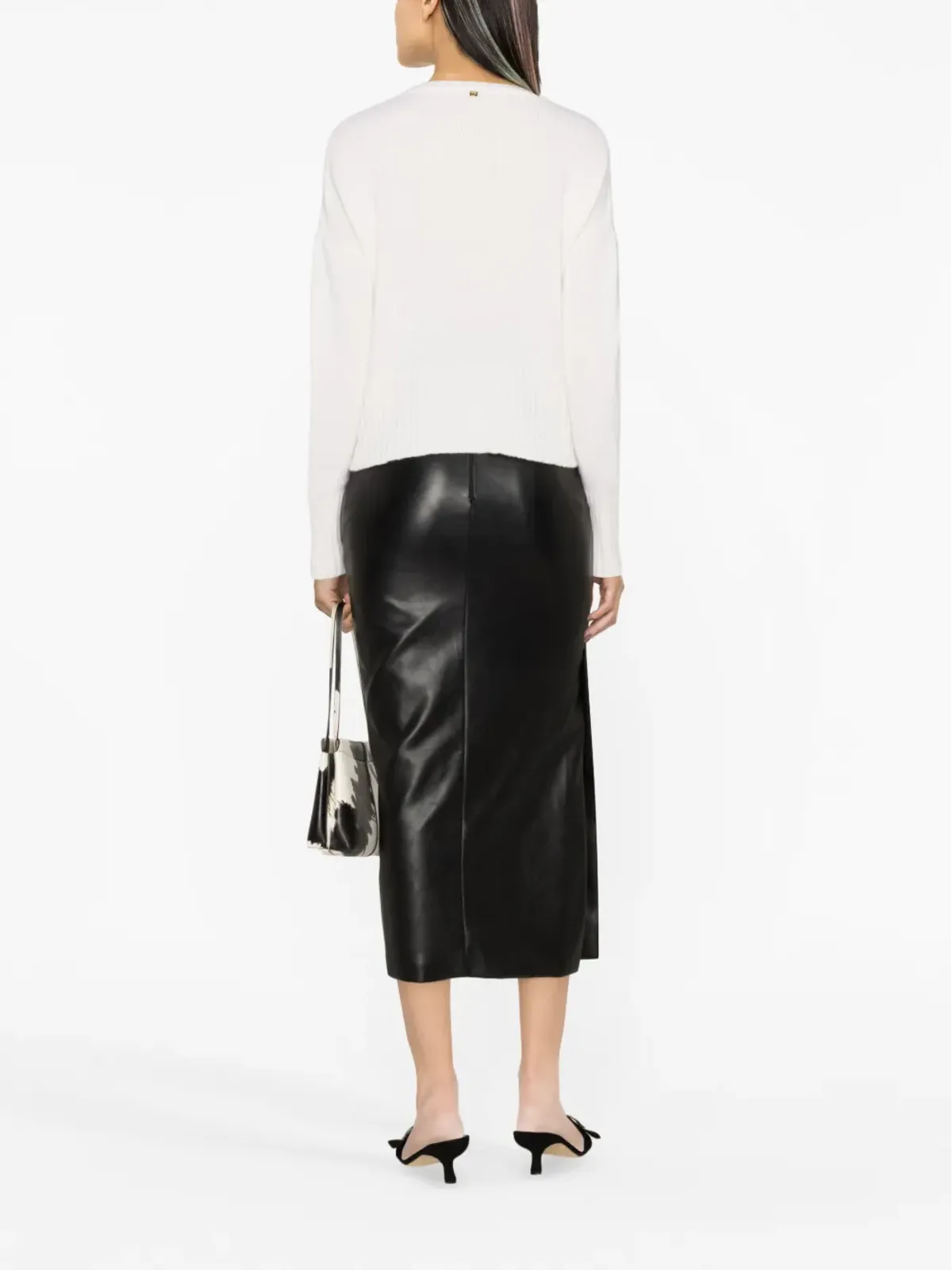 PINKO ウールカシミヤ混紡セーター - ホワイト - 画像4