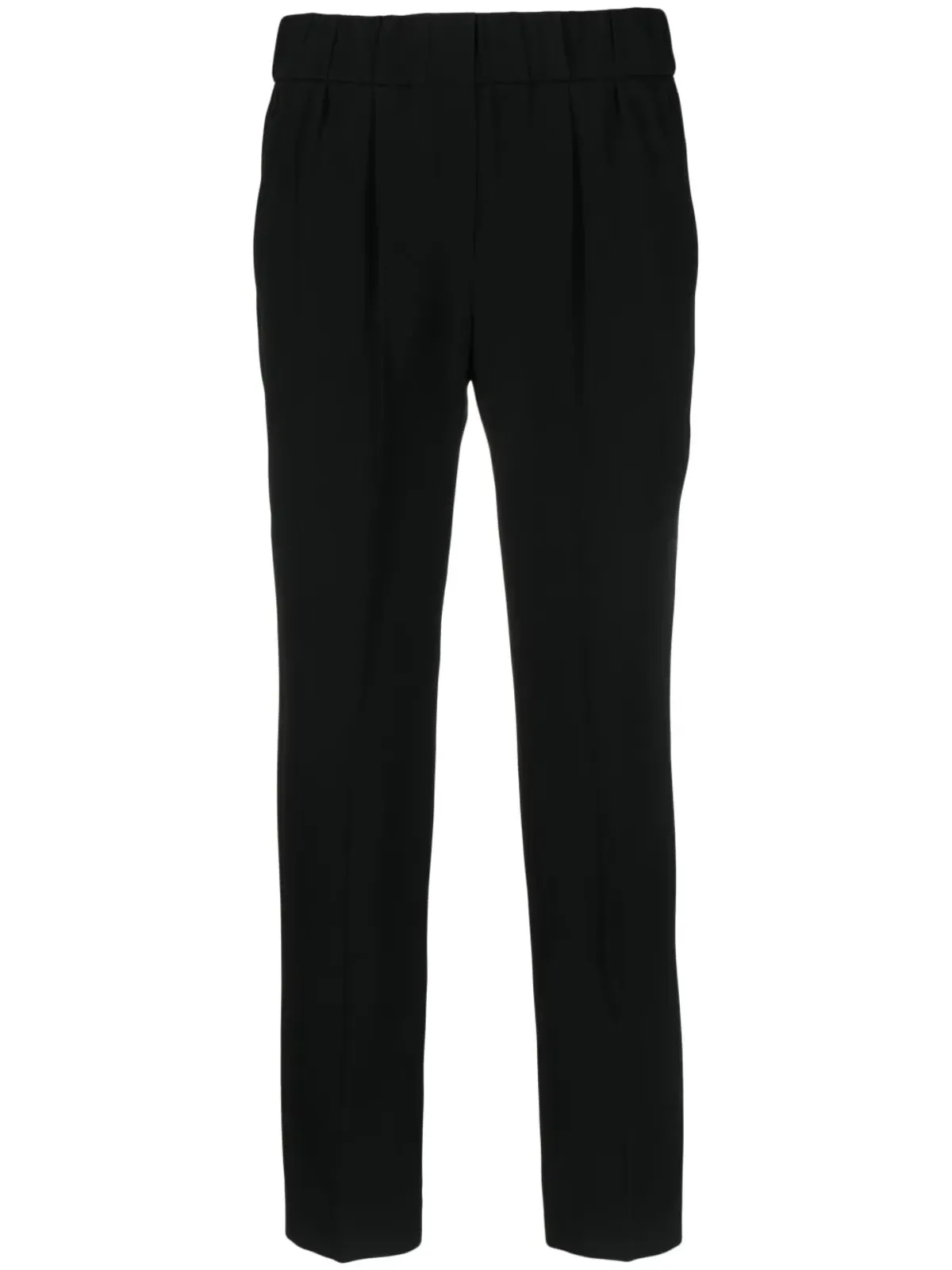 Brunello Cucinelli 高腰クロップドパンツ - ブラック - 画像1