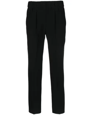Brunello Cucinelli 高腰クロップドパンツ - ブラック - サムネイル1