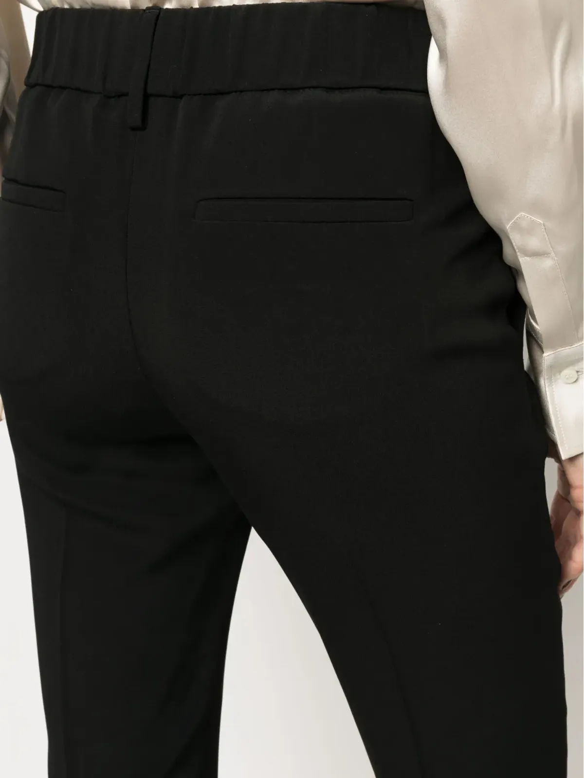 Brunello Cucinelli 高腰クロップドパンツ - ブラック - 画像5