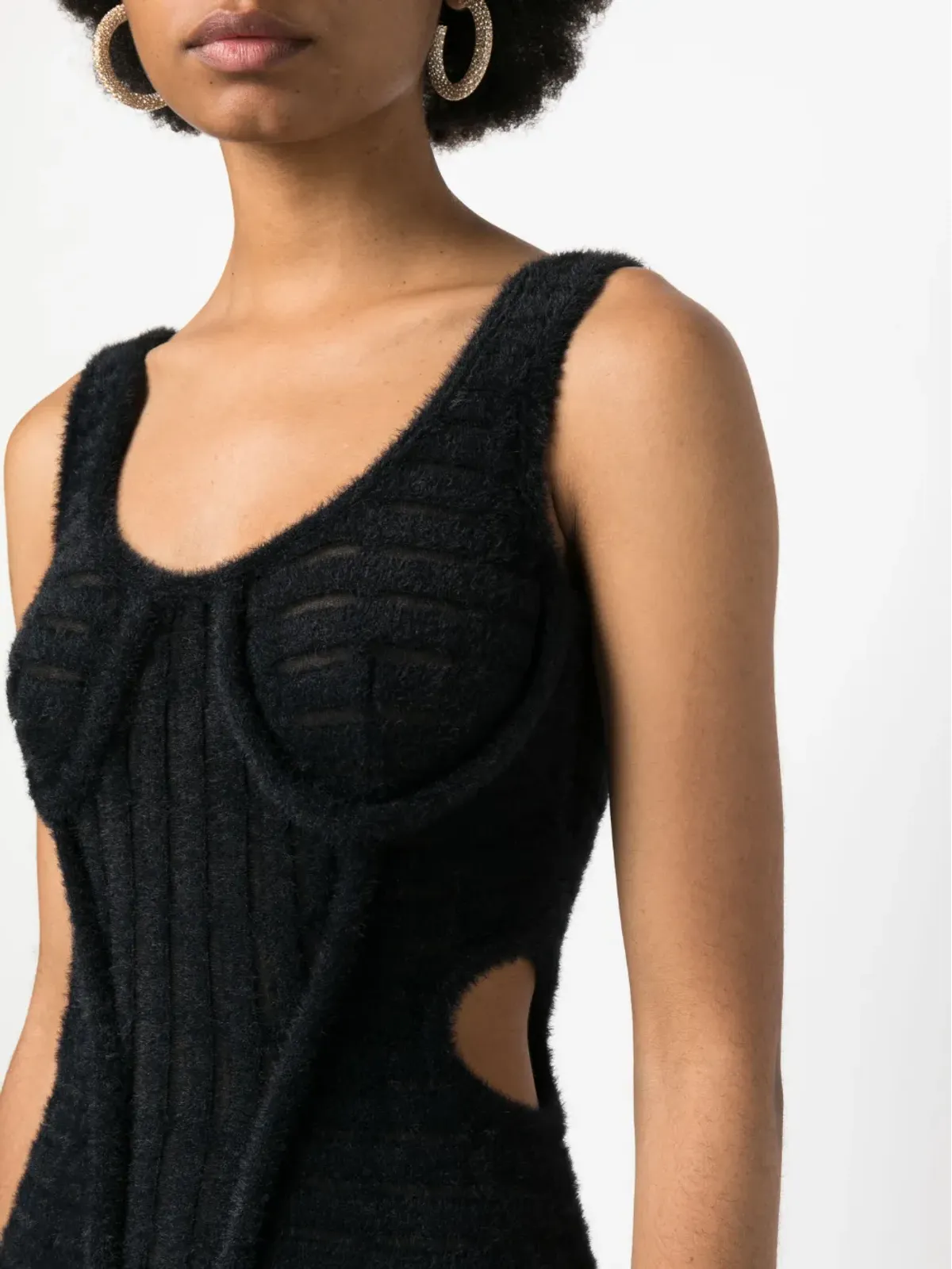 Genny カットアウトディテール ボディコンドレス - ブラック - 画像5