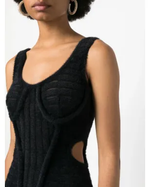 Genny カットアウトディテール ボディコンドレス - ブラック - サムネイル5