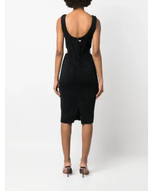 Genny カットアウトディテール ボディコンドレス - ブラック - サムネイル4