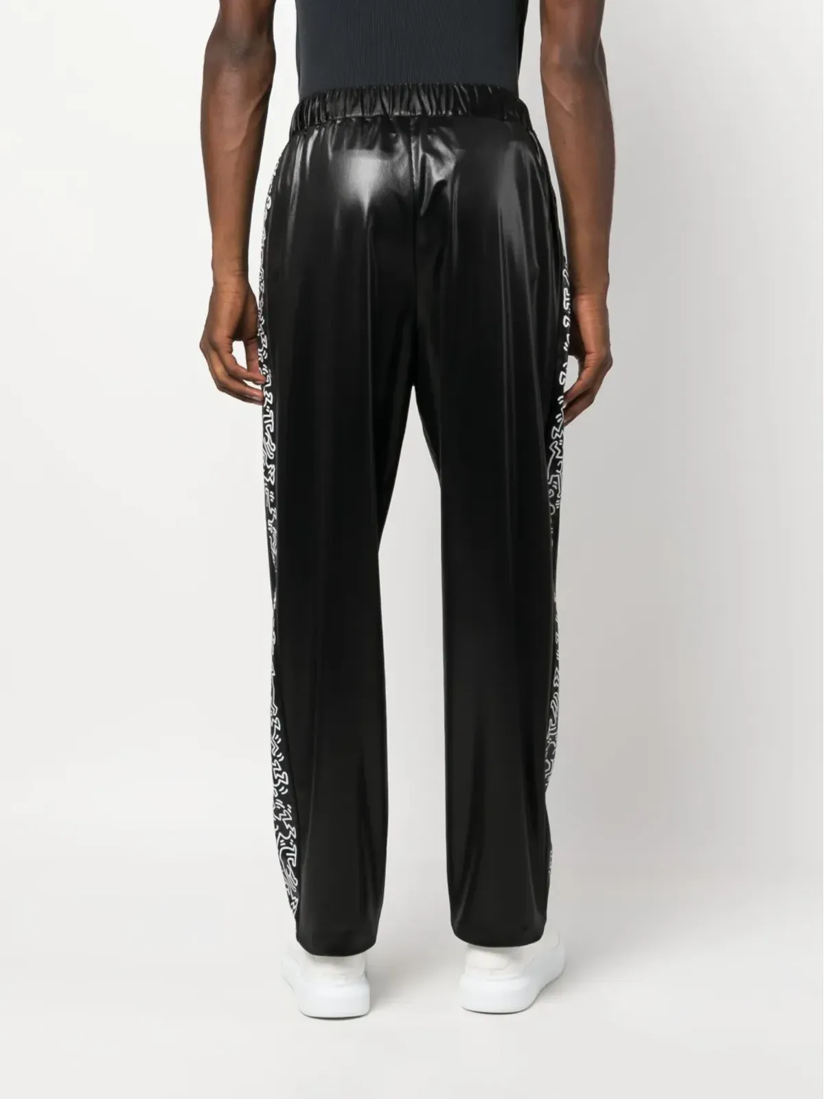 Junya Watanabe Comme des Garçons Pre-Owned グラフィックプリント入りスウェットパンツ - 画像4