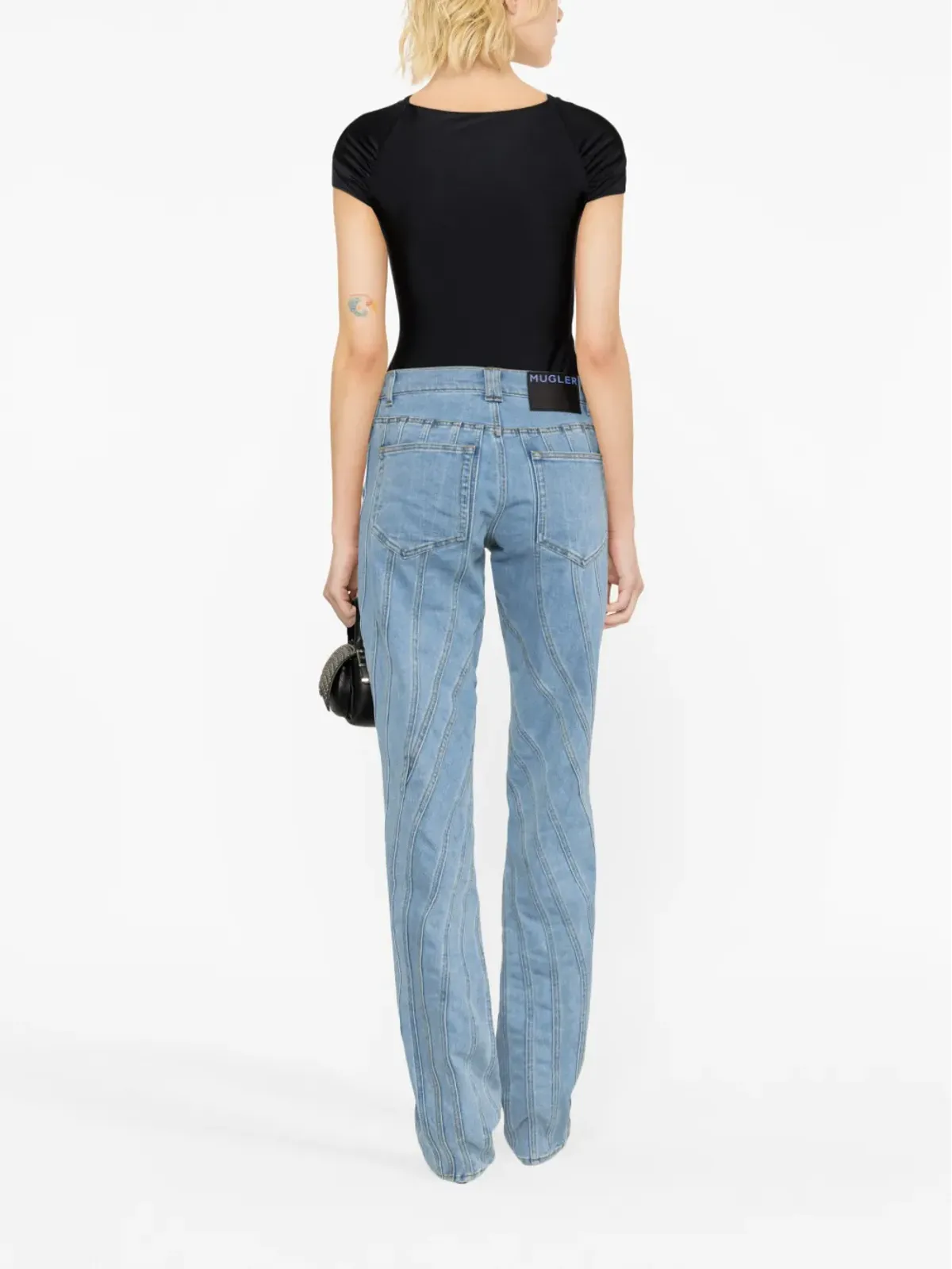 Mugler スノー・スパイラル ストレートジーンズ - 画像3
