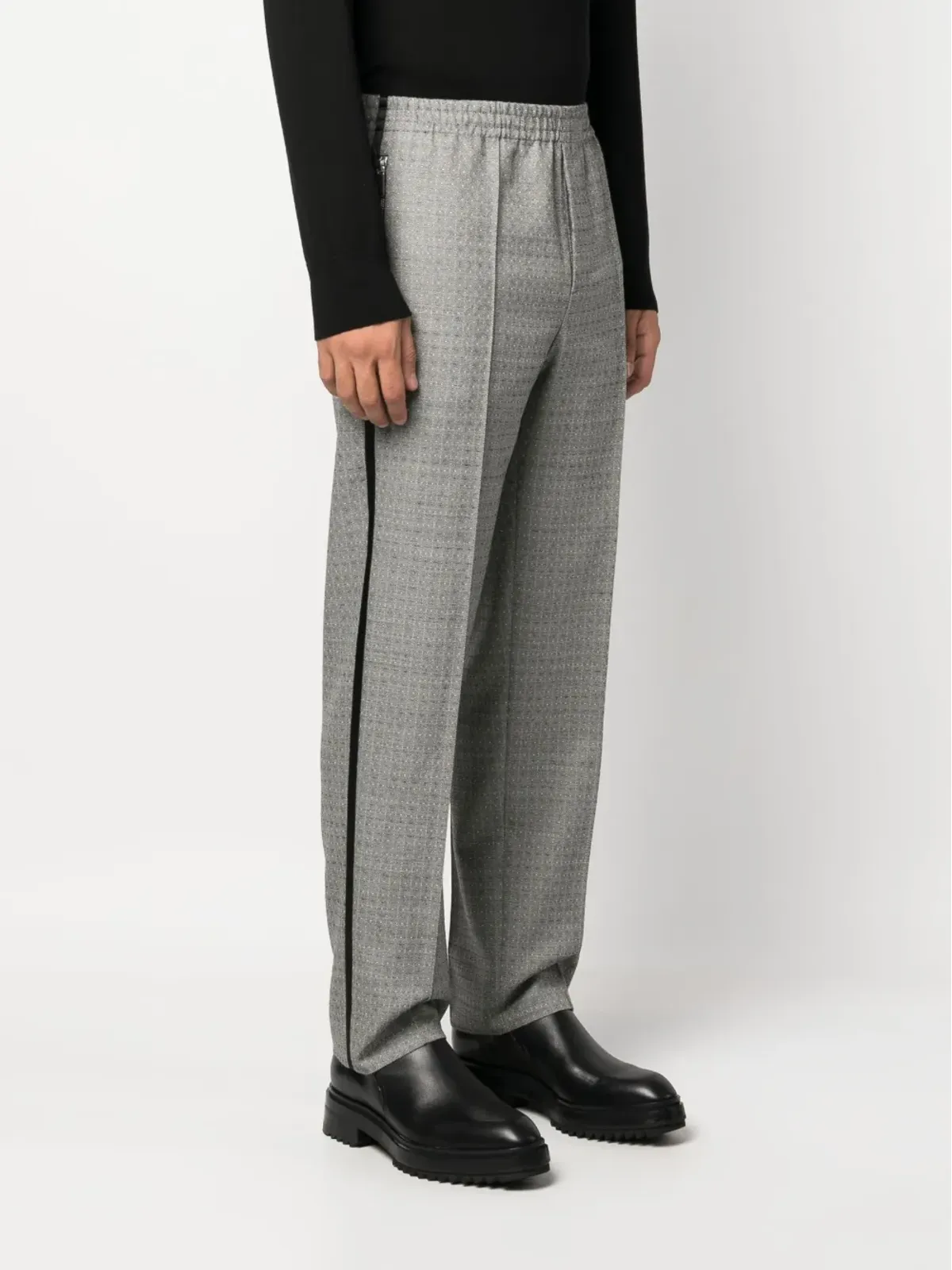 SAPIO N40 グラフィックプリント ストレートパンツ - 画像3