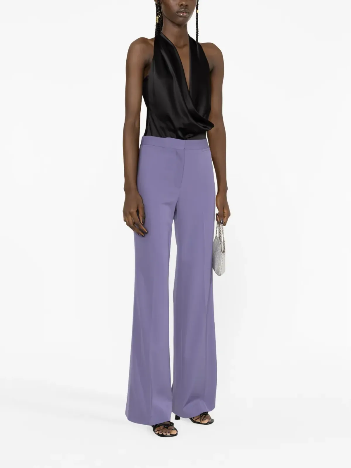 Stella McCartney テーラードウールパンツ - パープル - 画像3