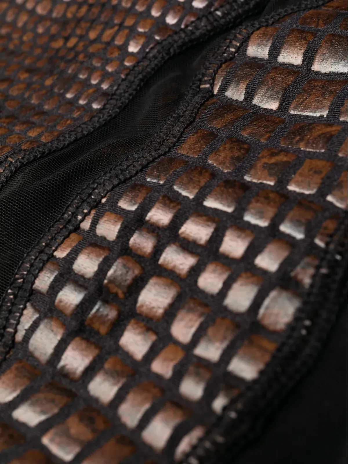 Gianfranco Ferré Pre-Owned 2000年代クロコダイル型押しビキニセット - ブラウン - 画像3