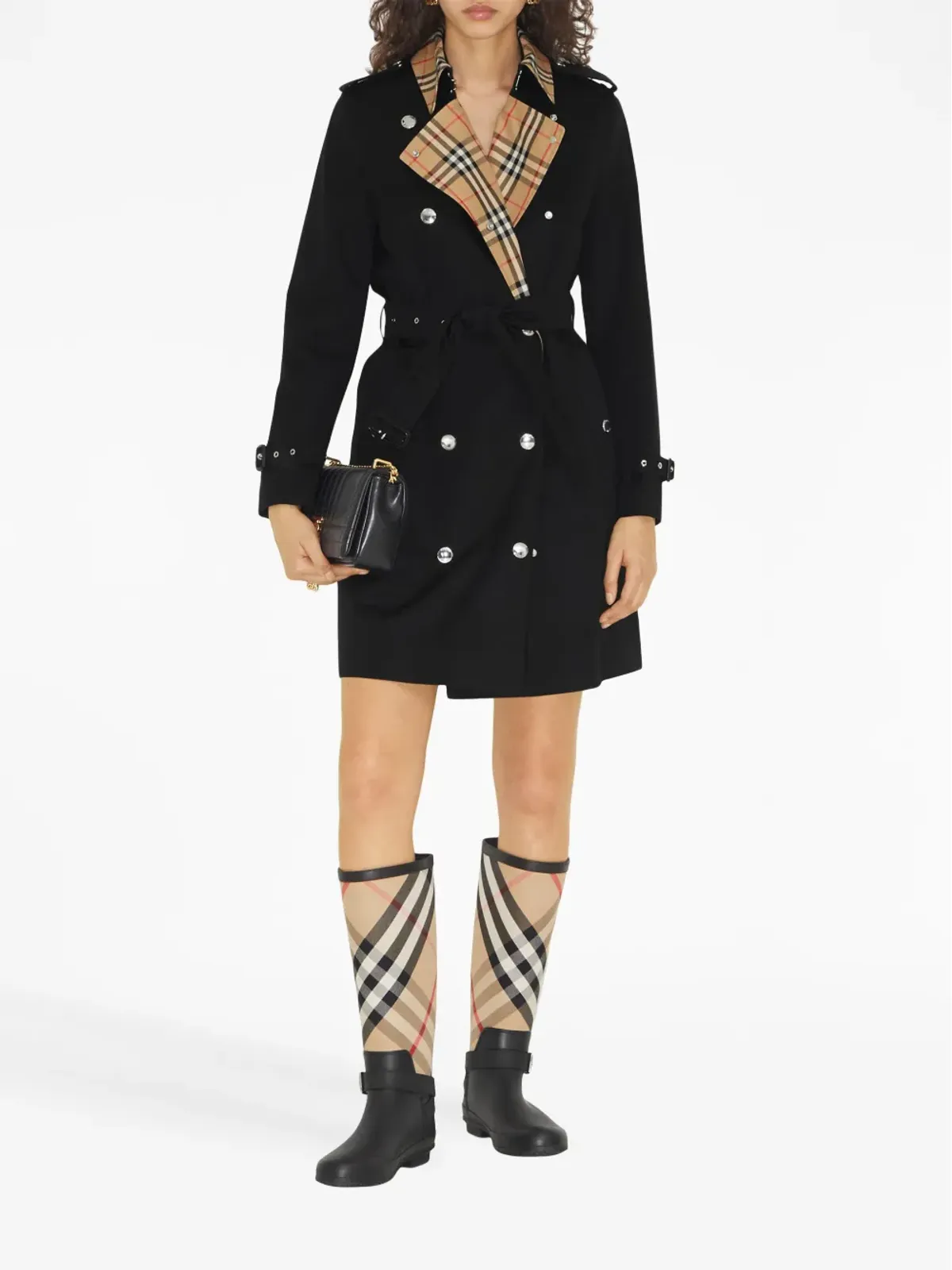 Burberry ヴィンテージ・チェック柄トリム トレンチコート - 画像2