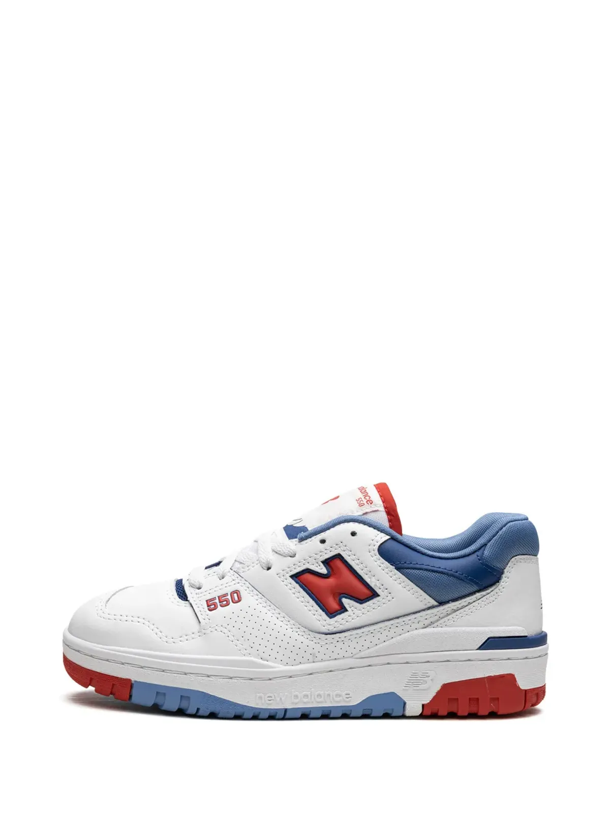 New Balance 550 ホワイト/レッド/ブルー スニーカー - 画像5