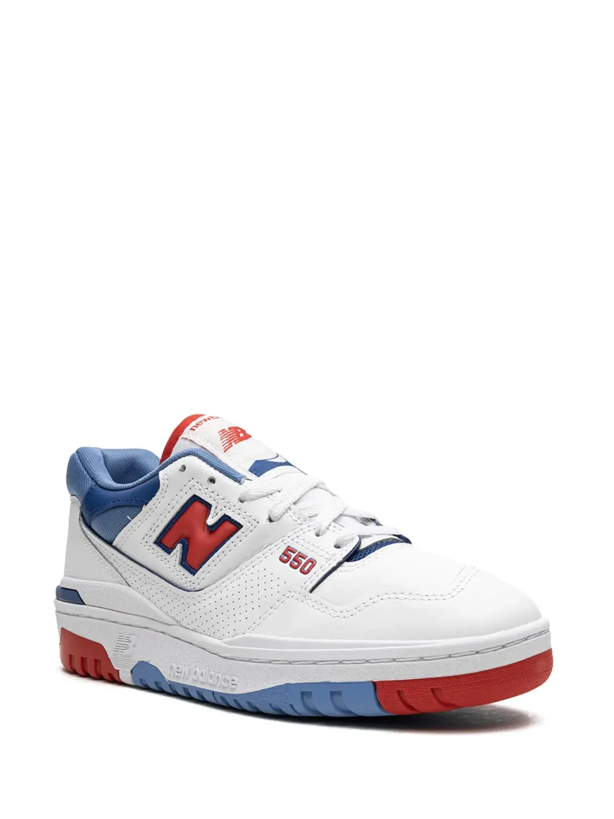 New Balance 550 ホワイト/レッド/ブルー スニーカー - 画像2