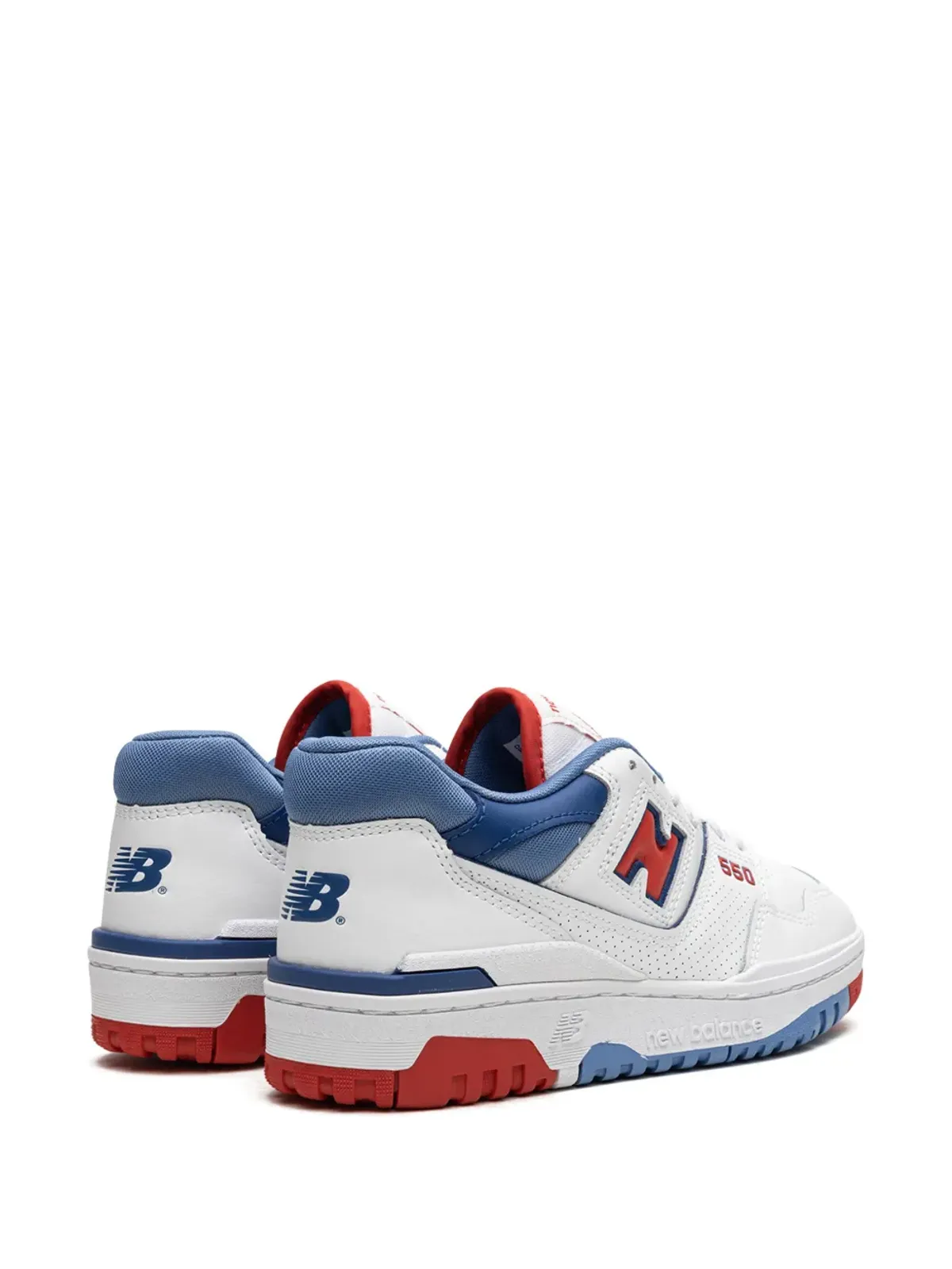New Balance 550 ホワイト/レッド/ブルー スニーカー - 画像3