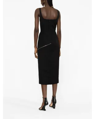 Alexander McQueen ジップ装飾ミディドレス - サムネイル3