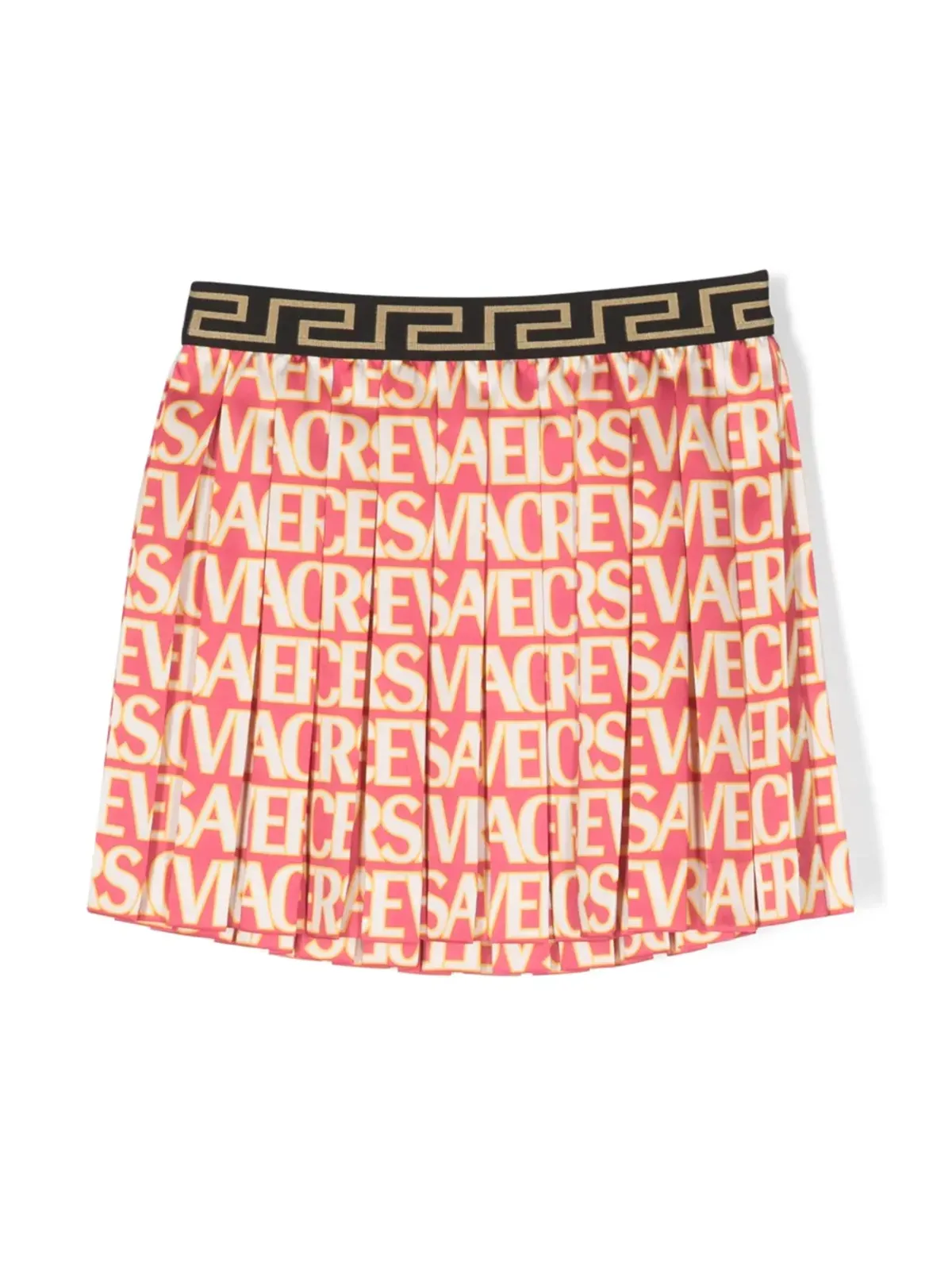 Versace Kids 総柄プリーツスカート - 画像2