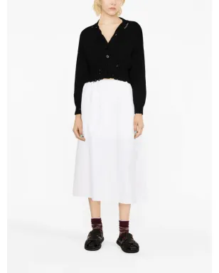 Marni ダメージ加工 クロップドカーディガン ブラック - サムネイル2