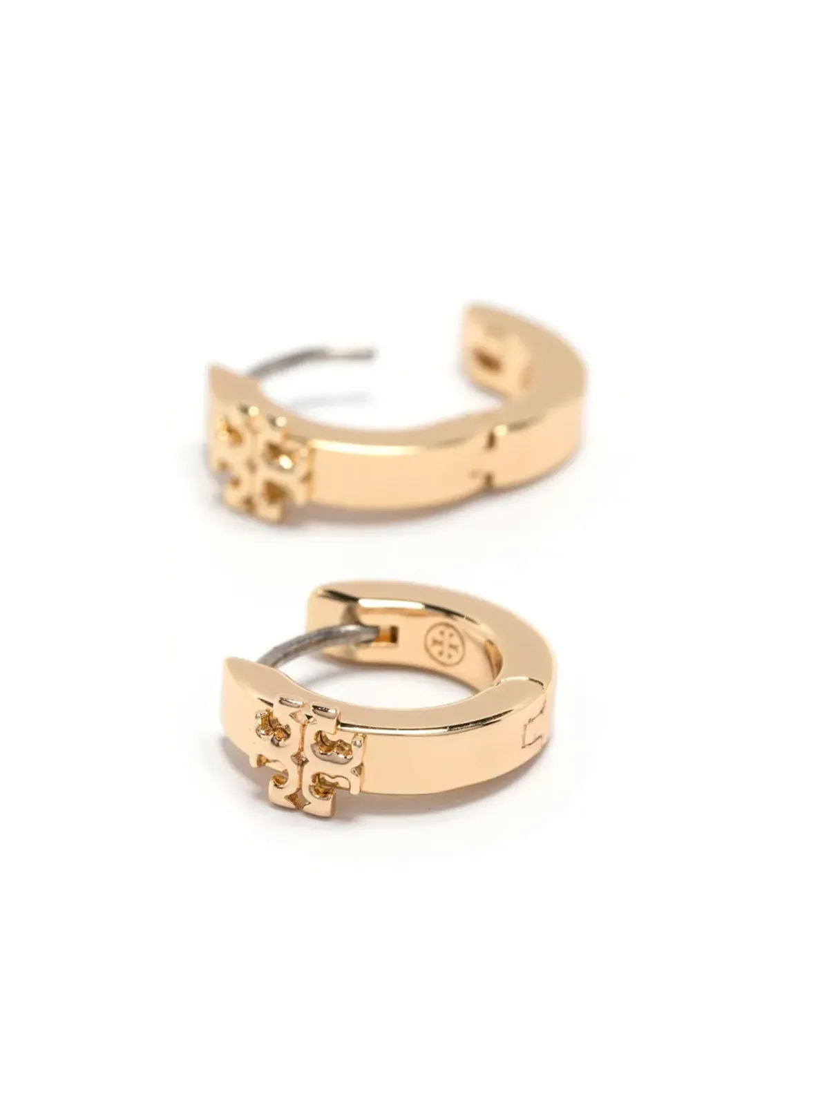 Tory Burch ダブルTモチーフ ポリッシュ仕上げ イヤリング - 画像2