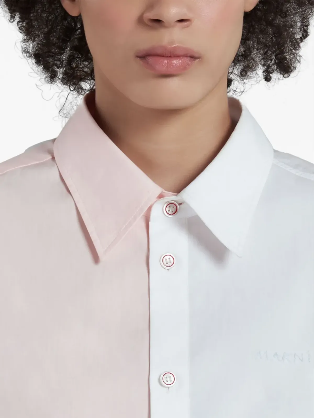 Marni アシンメトリックポプリンシャツ - 画像5