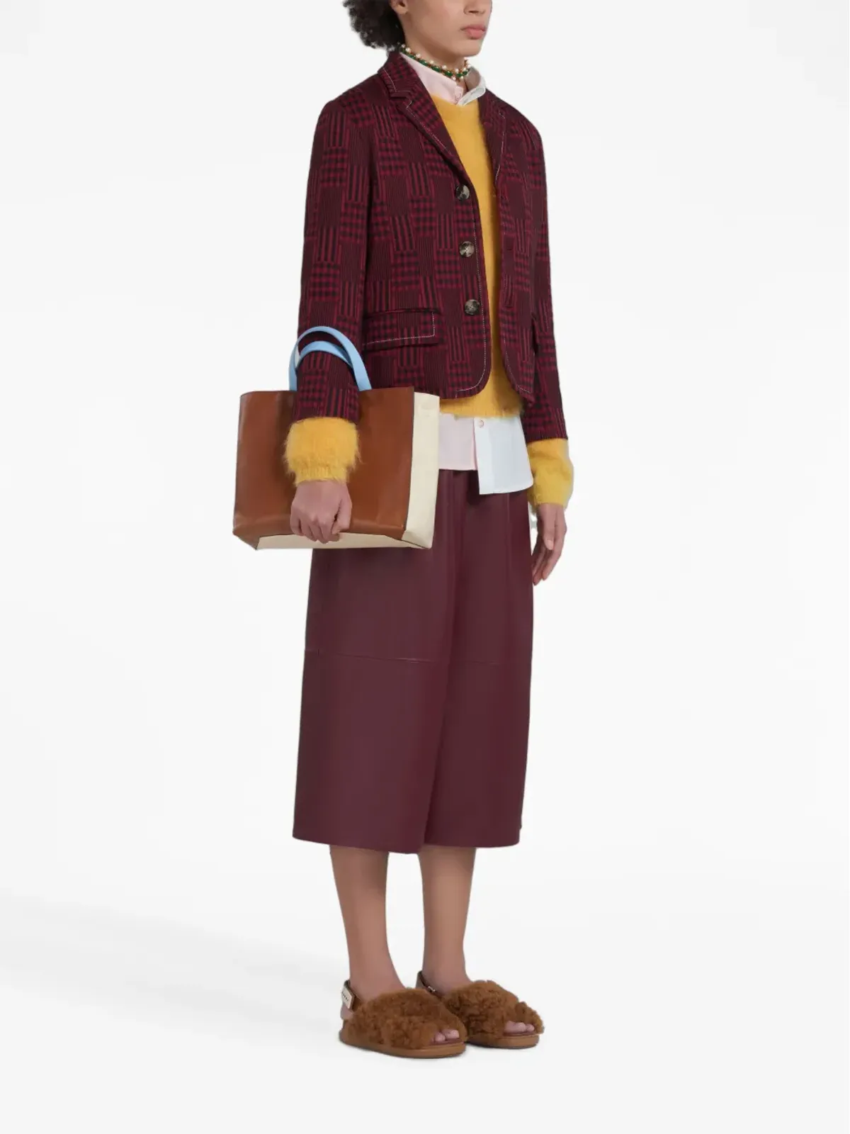 Marni アシンメトリックポプリンシャツ - 画像2