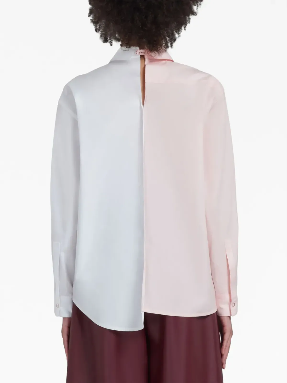 Marni アシンメトリックポプリンシャツ - 画像4