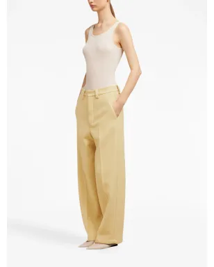 AMI Paris テーラード ワイドレッグパンツ - Yellow - サムネイル3