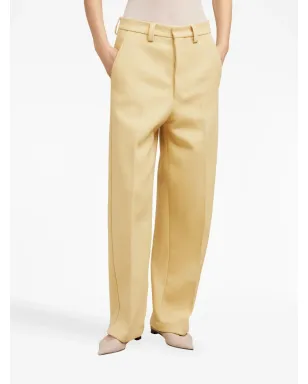 AMI Paris テーラード ワイドレッグパンツ - Yellow - サムネイル4