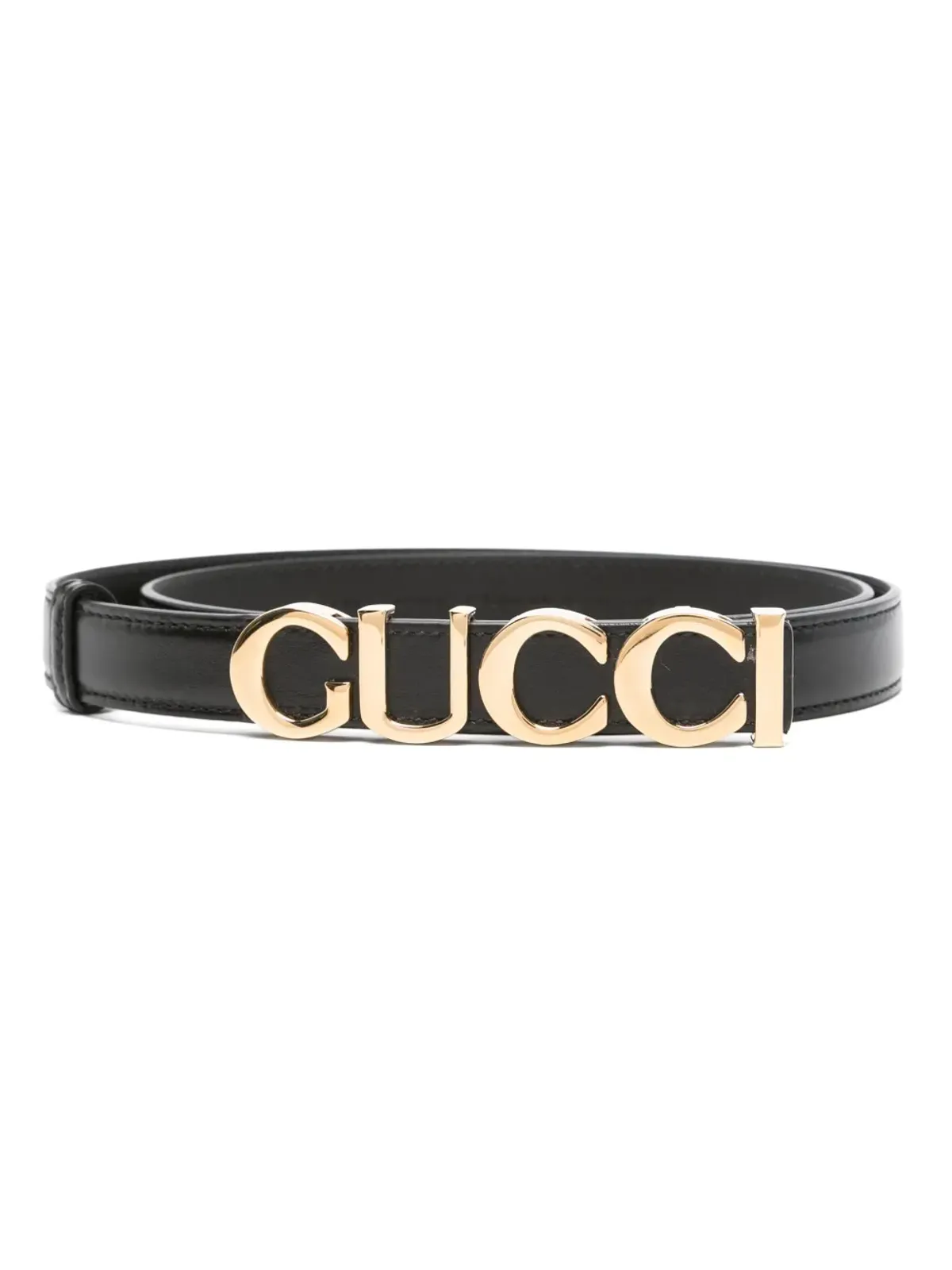 Gucci ロゴバックル細ベルト - 画像1