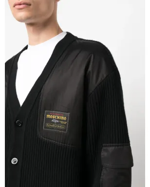 Moschino ロゴパッチ Vネック カーディガン - サムネイル5