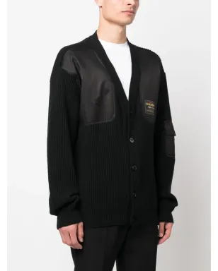 Moschino ロゴパッチ Vネック カーディガン - サムネイル3