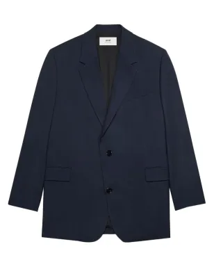 AMI Paris ブルーのシングルブレストブレザー - サムネイル1