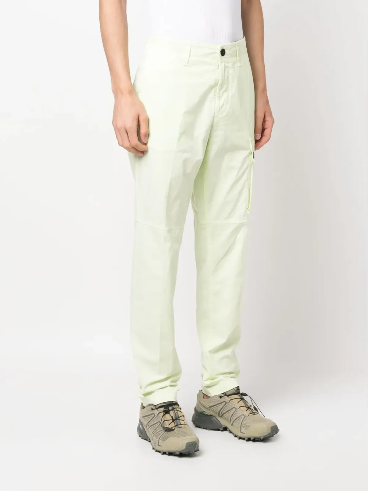 Stone Island コンパスバッジ スリムフィットパンツ - 画像3