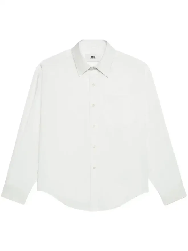 AMI Paris AMI Paris ポケット付き長袖コットンシャツの商品画像