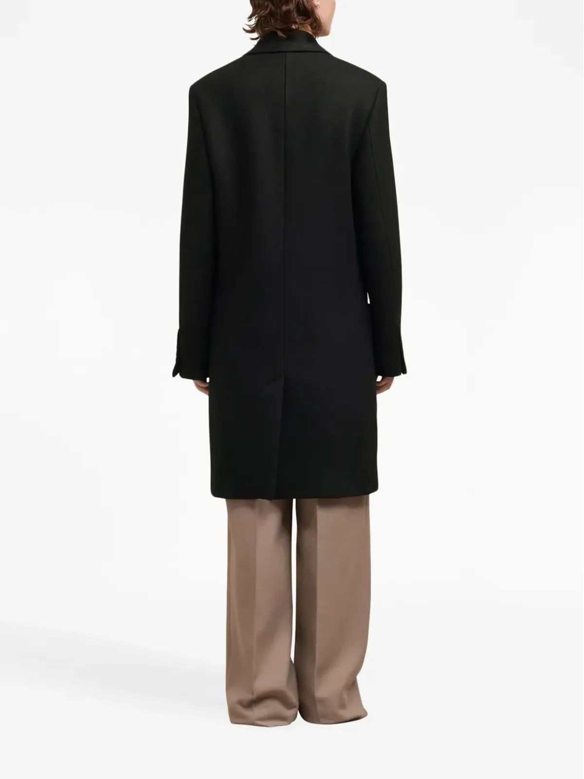 AMI Paris シングルブレスト ウールコート - 画像4