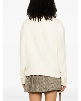 AMI Paris ノッチドラペル ヴァージンウール ジャケット - White - サムネイル4